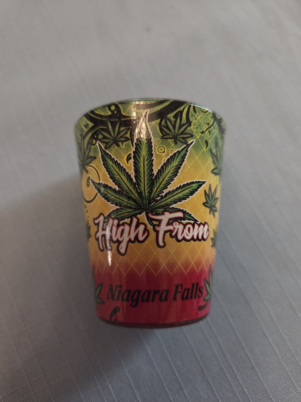 High From Niagara Falls Leaf Shot Glass